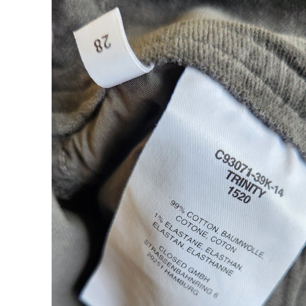 CLOSED Made in Italy Corduroy Trinity Pencil Skirt Charcoal Gray Size 28 - Picture 6 of 8